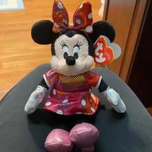 Ty Beanie Baby Minnie Mouse.